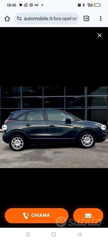 Usata Opel Crossland 83 CV (61 kW) 2018 Nero SUV