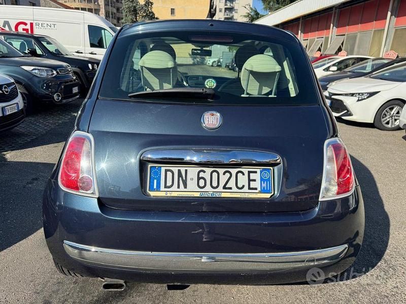 Usata Fiat 500 Lounge 69 CV (50 kW) 2008 Blu Utilitaria