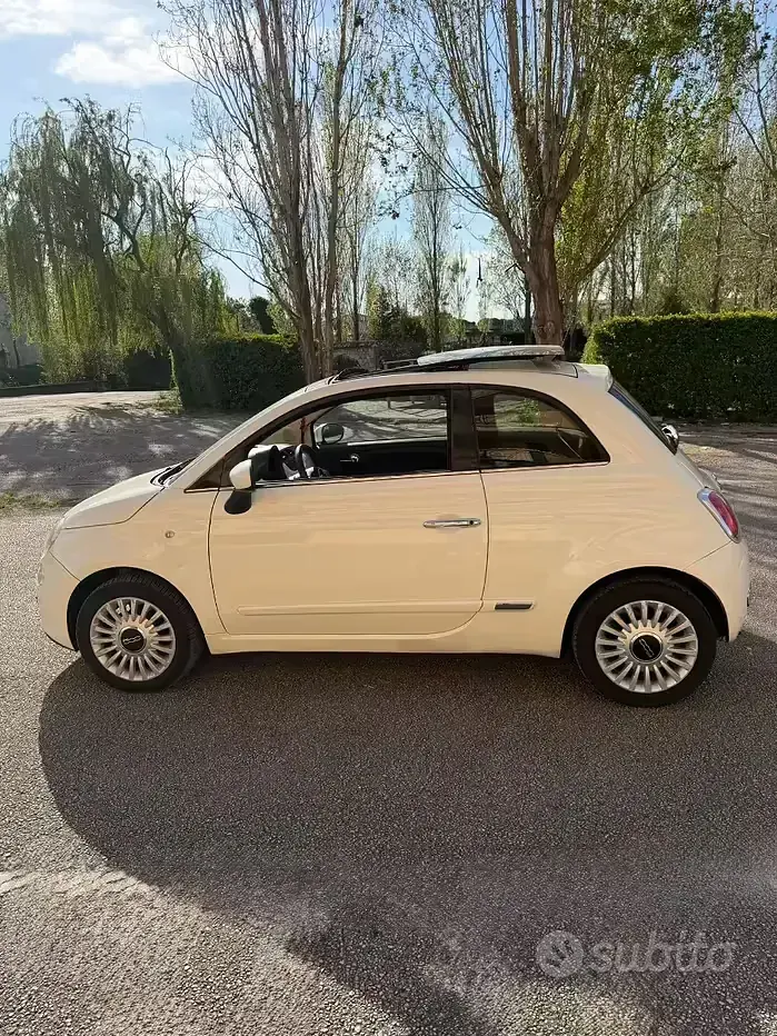 Usata Fiat 500 75 CV (55 kW) 2008 Bianco Berlina