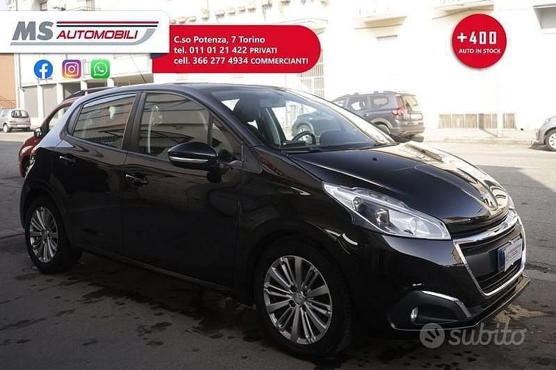 Usata Peugeot 208 Active 75 CV (55 kW) 2018 Nero Utilitaria