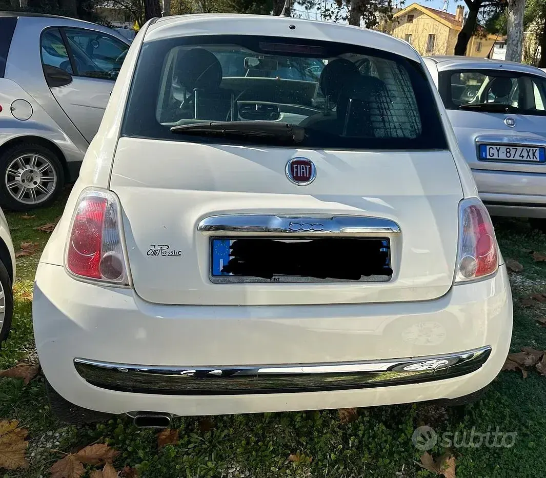 Usata Fiat 500 Lounge 75 CV (55 kW) 2008 Bianco Cabrio