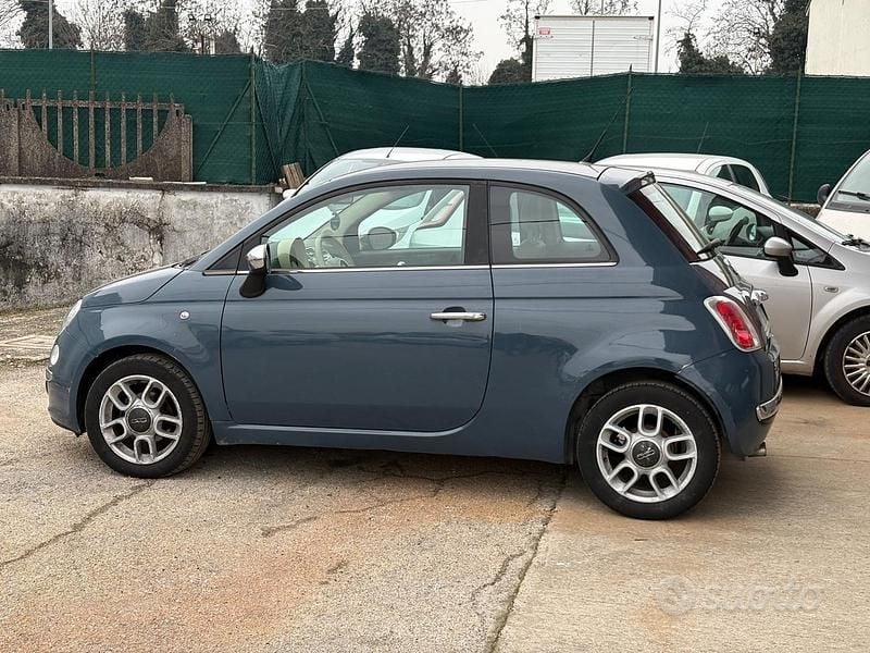 Usata Fiat 500 Lounge 69 CV (50 kW) 2009 Blu Cabrio