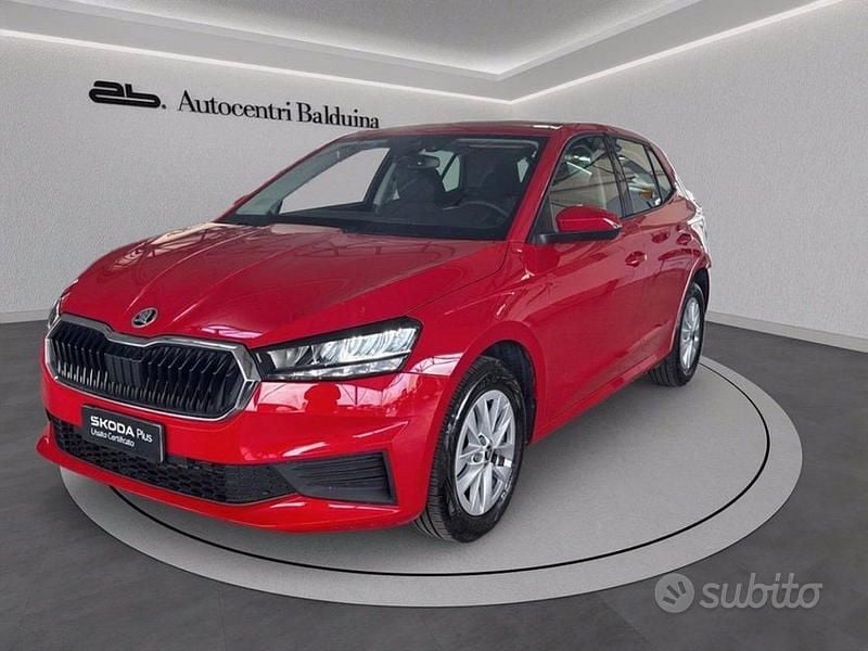 Usata Skoda Fabia Ambition 95 CV (69 kW) 2023 Rosso Utilitaria