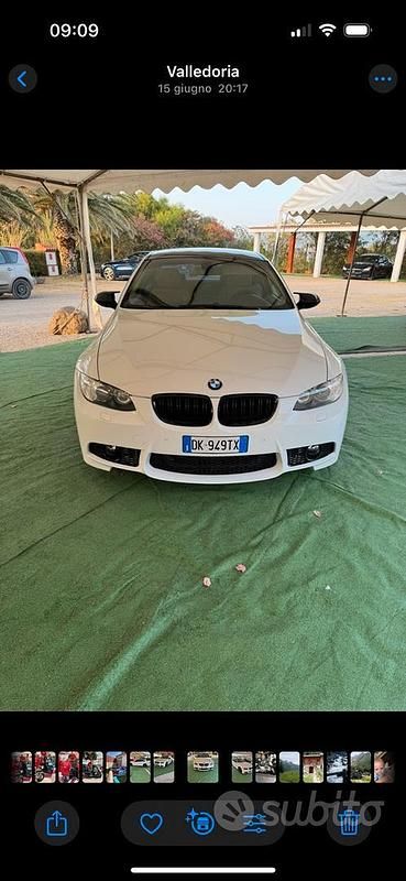 Usata BMW 325 197 CV (144 kW) 2007 Bianco Coupé