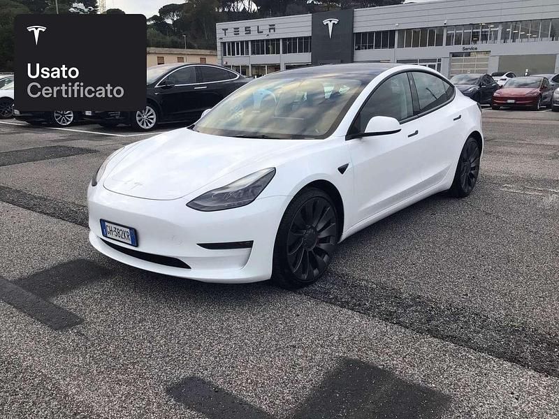 Usata Tesla Model 3 Performance 377 kW (513 CV) 2021 Pearl white multicoat Berlina