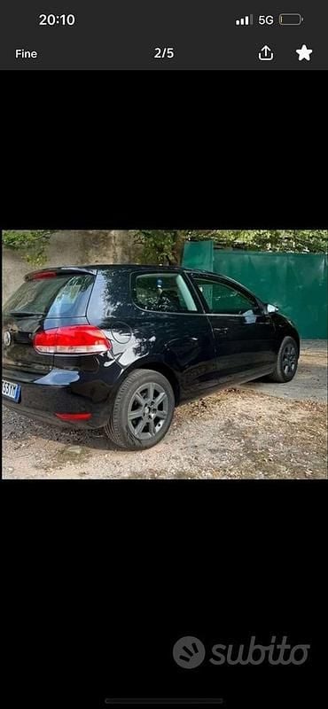Usata VW Golf VI 80 CV (58 kW) 2010 Nero Utilitaria
