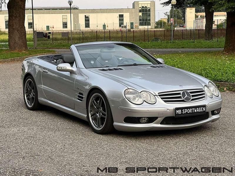 Usata Mercedes SL55 AMG AMG 500 CV (367 kW) 2002 Argento Cabrio