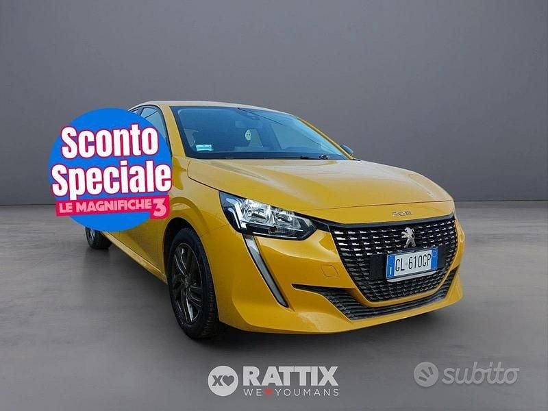 Usata Peugeot 208 Active 75 CV (55 kW) 2022 Giallo faro Utilitaria