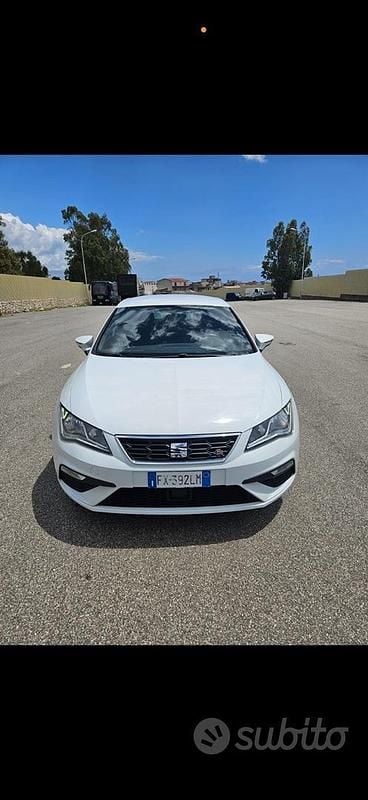 Usata Seat Leon FR 131 CV (96 kW) 2019 Bianco Berlina