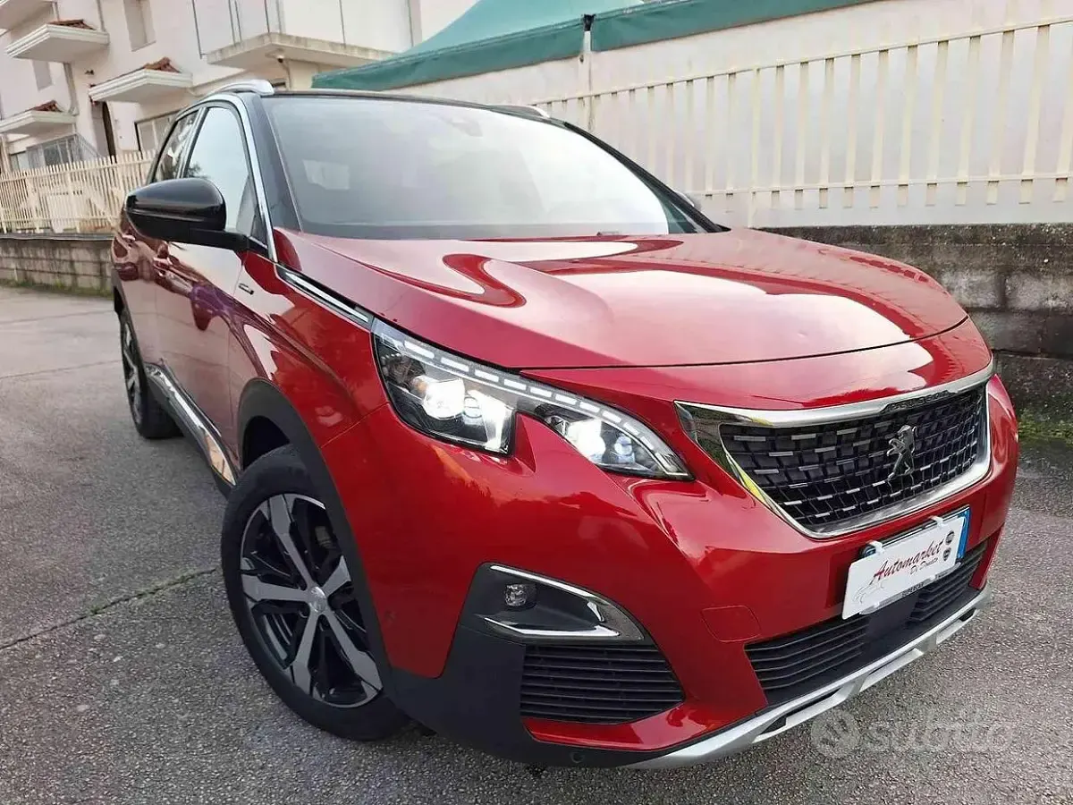 Usata Peugeot 3008 GT-line 131 CV (96 kW) 2019 Rosso SUV