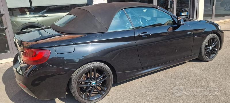 Usata BMW 218 Sport Line 150 CV (110 kW) 2017 Nero Cabrio