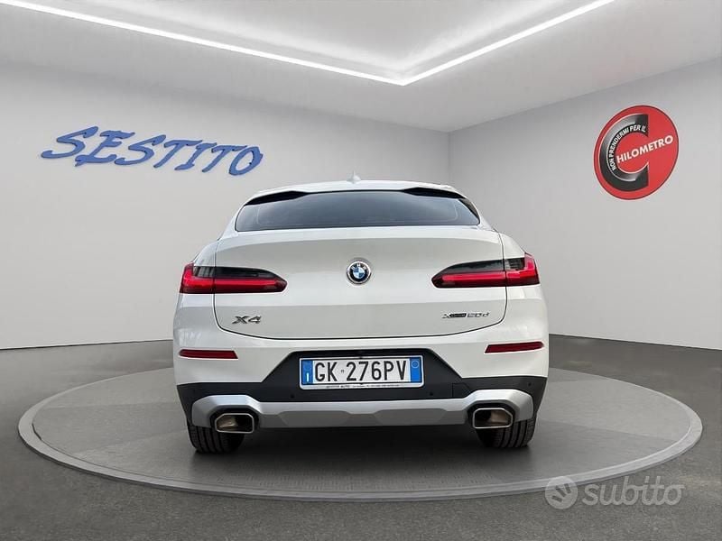Usata BMW X4 Sport Line 190 CV (139 kW) 2022 Bianco SUV