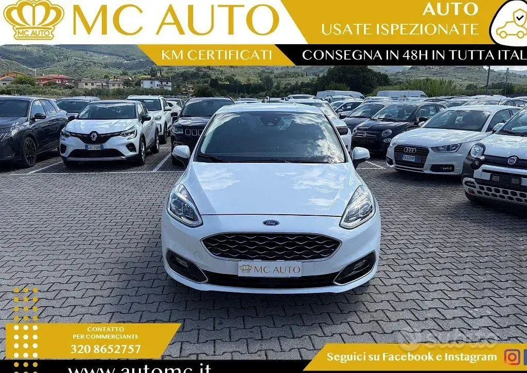Usata Ford Fiesta Vignale 101 CV (74 kW) 2018 Bianco Utilitaria