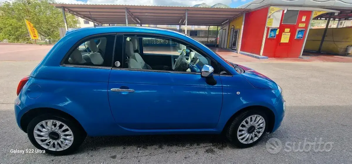 Usata Fiat 500 Mirror 95 CV (69 kW) 2018 Blu Berlina