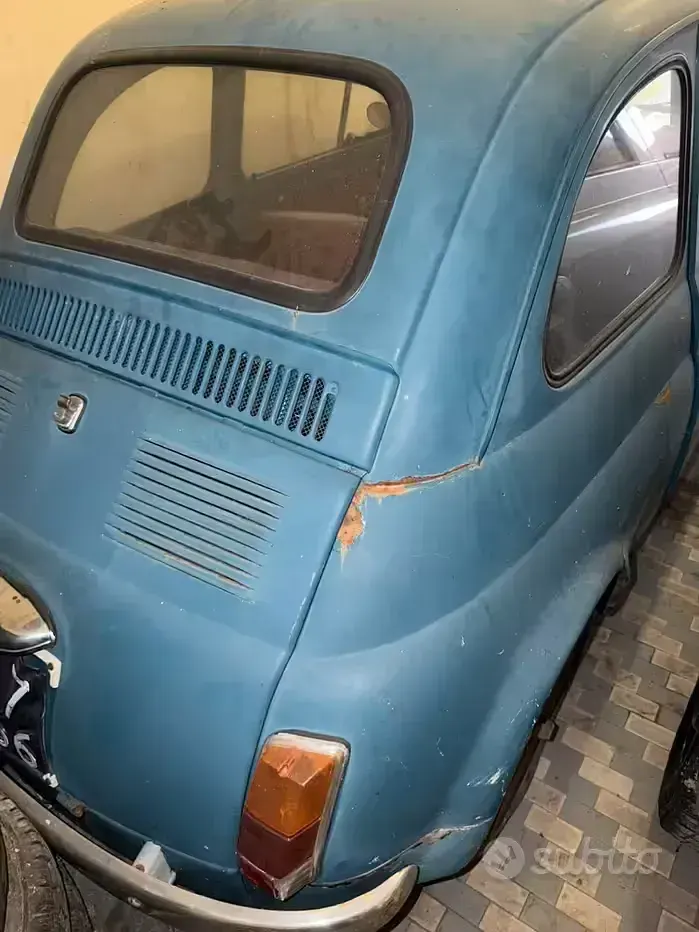 Usata Fiat 500 1960 Bluazzurro Utilitaria