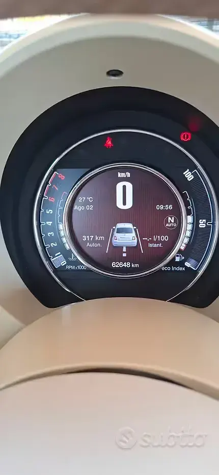 Usata Fiat 500 Lounge 69 CV (50 kW) 2016 Nero Berlina