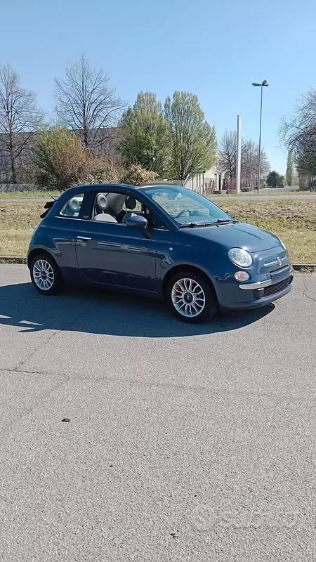 Usata Fiat 500C Lounge 69 CV (50 kW) 2013 Blu Cabrio