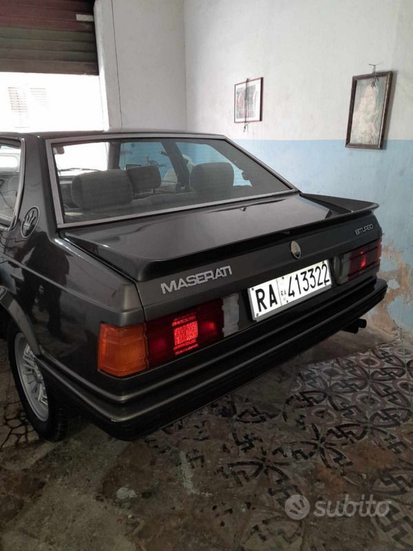 Usata Maserati Biturbo 1986 Grigio Coupé