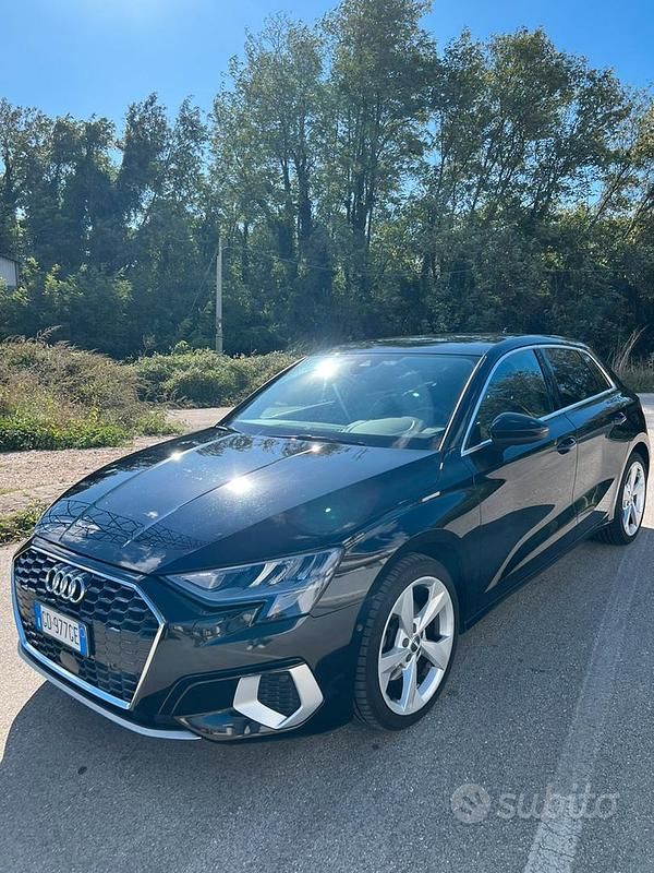 Usata Audi A3 Advanced Plus 116 CV (85 kW) 2021 Nero Berlina