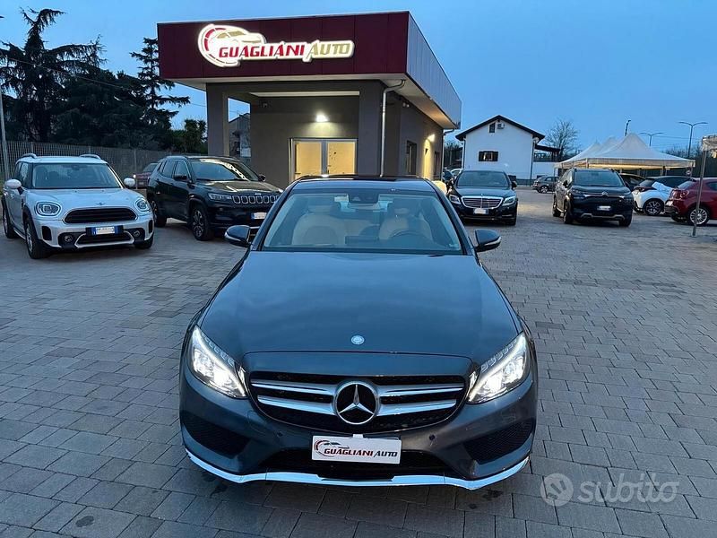 Usata Mercedes C220 Premium 170 CV (125 kW) 2015 Grigio Berlina