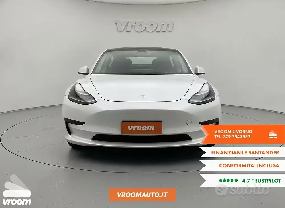 Usata Tesla Model 3 Standard Range 88 kW (120 CV) 2021 Bianco Berlina