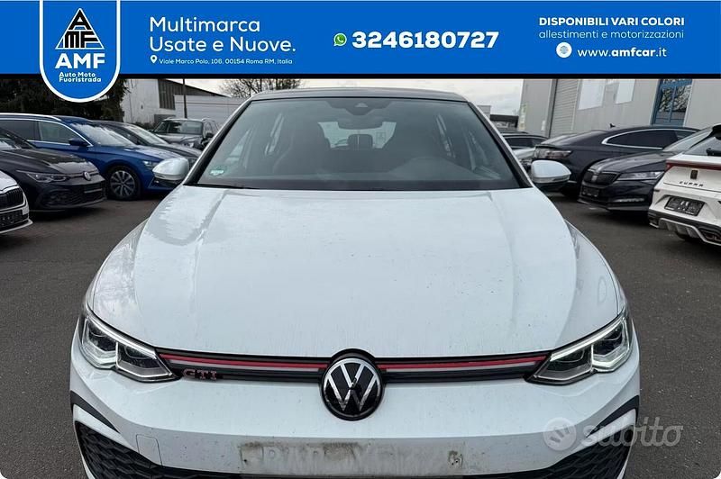 Usata VW Golf VIII GTI 244 CV (179 kW) 2022 Bianco Berlina