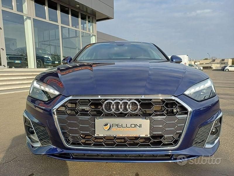 Usata Audi A5 S-Line 204 CV (150 kW) 2021 Blu Coupé