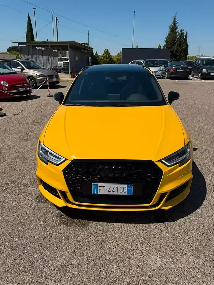 Usata Audi S3 310 CV (228 kW) 2018 Giallo Berlina