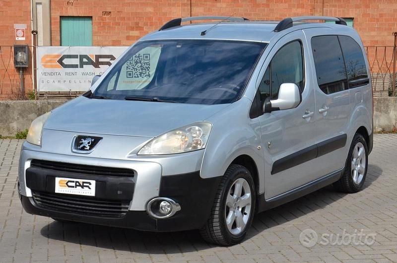 Usata Peugeot Partner Tepee Comfort 90 CV (66 kW) 2009 Grigio Monovolume