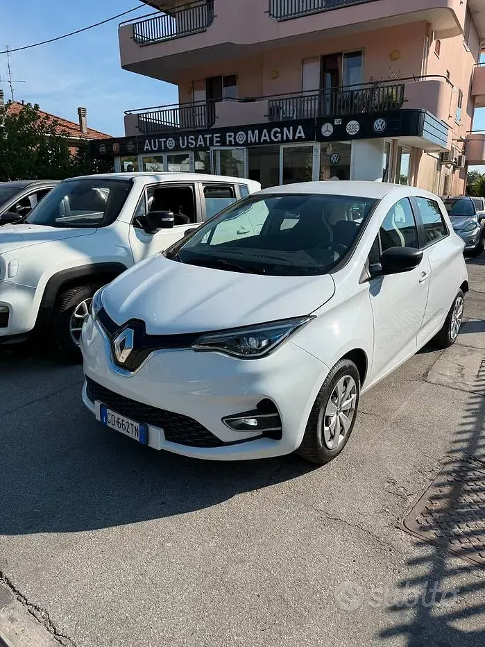 Usata Renault Zoe Life 50 kW (69 CV) 2020 Bianco Utilitaria