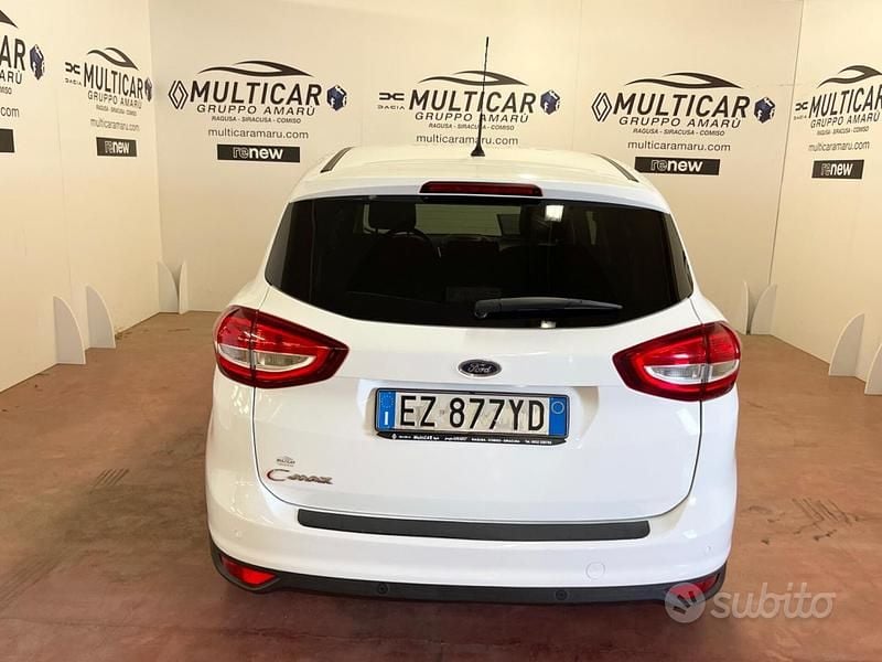 Usata Ford C-MAX Titanium 150 CV (110 kW) 2015 Bianco Monovolume