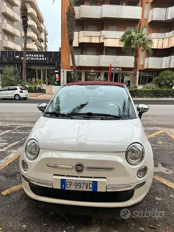 Usata Fiat 500 69 CV (50 kW) 2013 Bianco Cabrio
