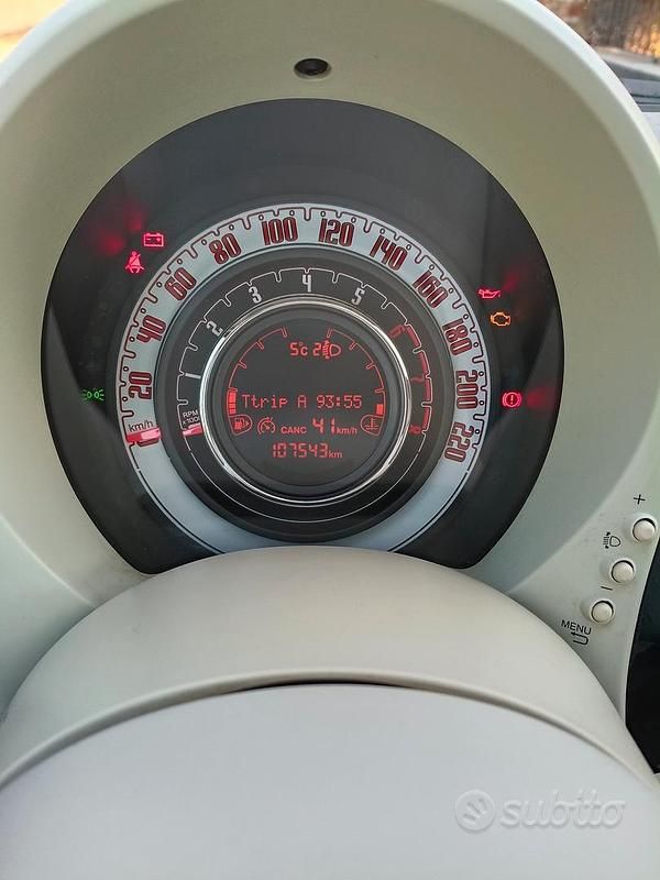 Usata Fiat 500 Lounge 69 CV (50 kW) 2018 Blu Berlina