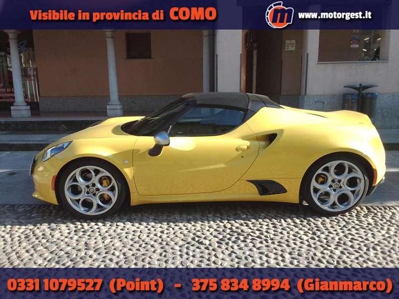 Second-hand Alfa Romeo 4C Spider 241 CP (177 kW) 2017 Galben Cabrio
