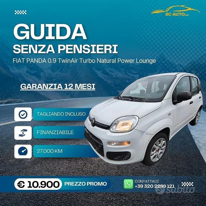 Usata Fiat Panda Lounge 84 CV (61 kW) 2020 Bianco Utilitaria