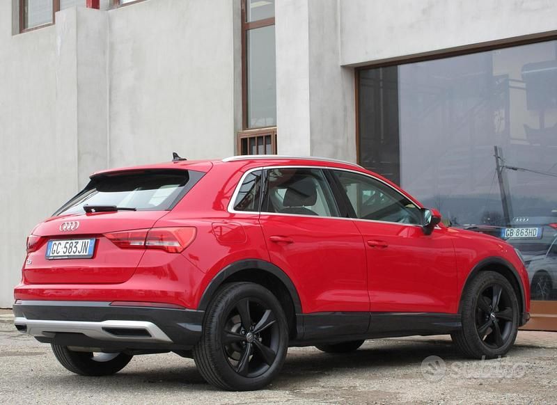 Usata Audi Q3 Advanced 150 CV (110 kW) 2020 Rosso tango metallizzato SUV
