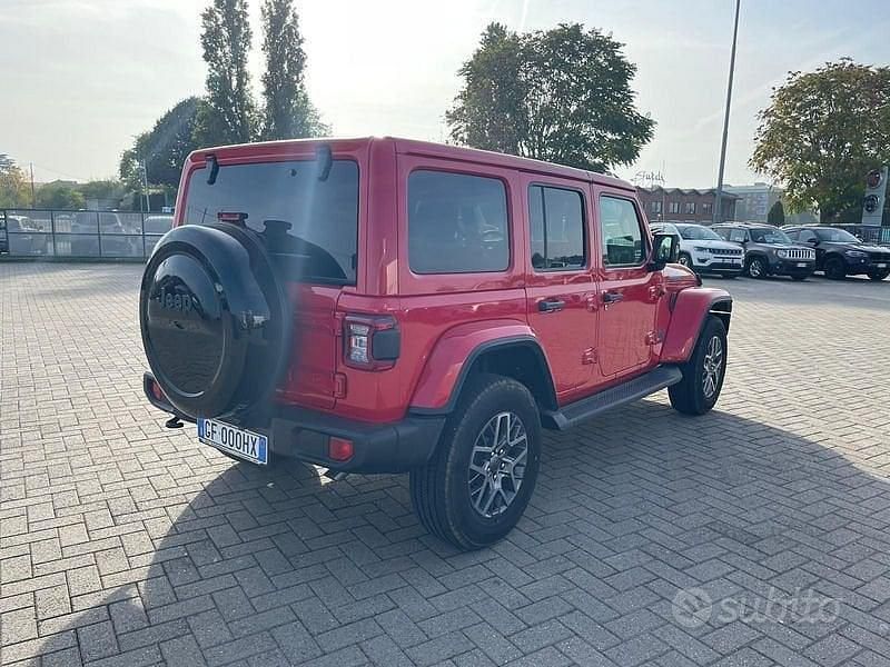 Usata Jeep Wrangler Unlimited Sahara 379 CV (278 kW) 2021 Rosso SUV
