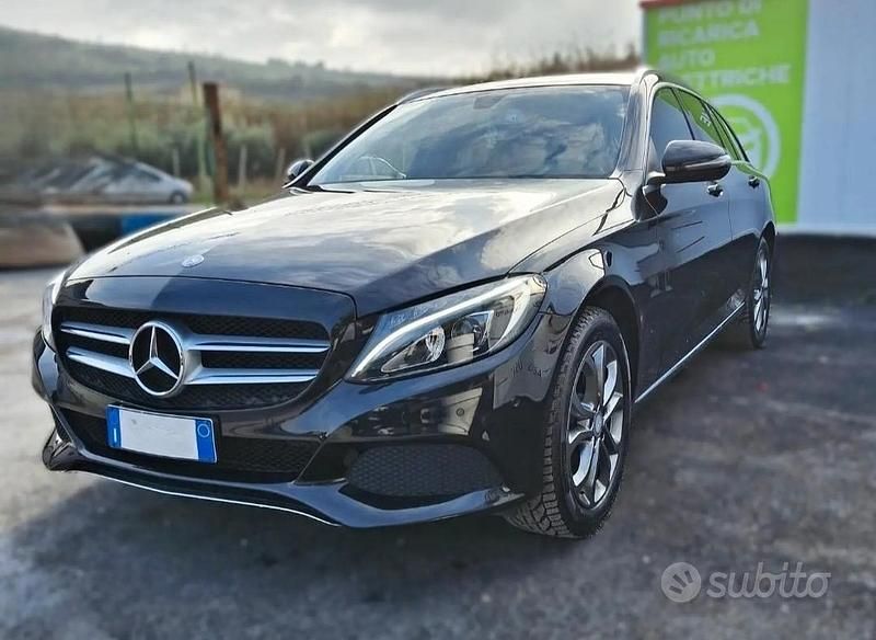 Usata Mercedes C180 136 CV (100 kW) 2016 Nero Station wagon