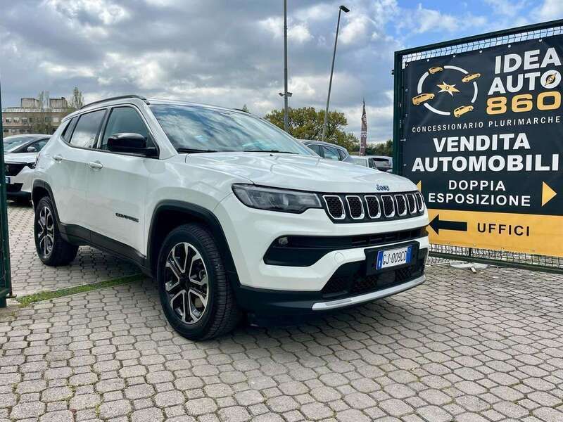 Bianco Usata 2023 Jeep Compass Limited SUV | 21.200 € (Ottimo prezzo) - Immagine 1/4