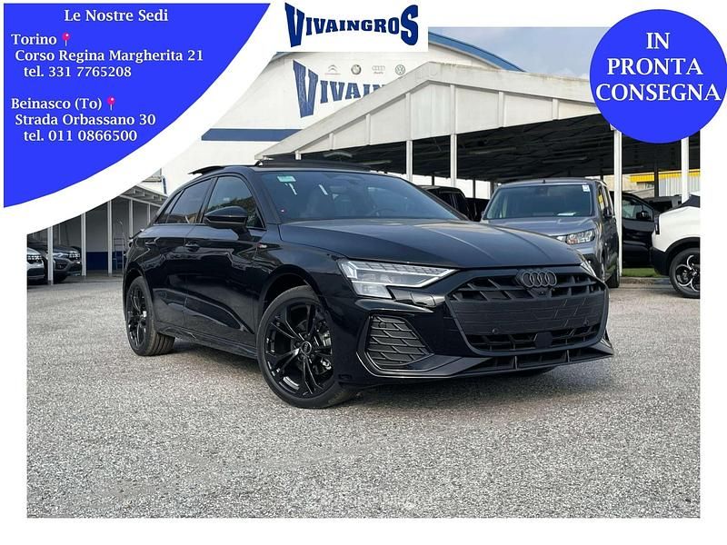 Nero Nuova 2025 Audi A3 S-line plus Tre volumi | 40.900 € (Buon prezzo) - Immagine 1/4