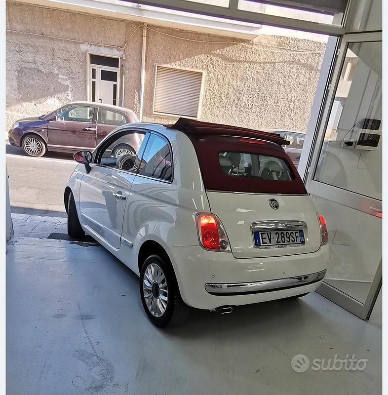 Usata Fiat 500 Lounge 69 CV (50 kW) 2014 Bianco Cabrio