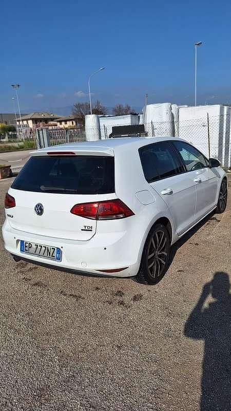 Usata VW Golf VII Highline 110 CV (80 kW) 2013 Bianco Berlina