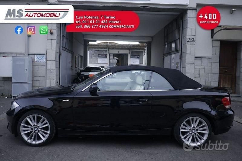 Usata BMW 118 Cabriolet 143 CV (105 kW) 2010 Nero Cabrio
