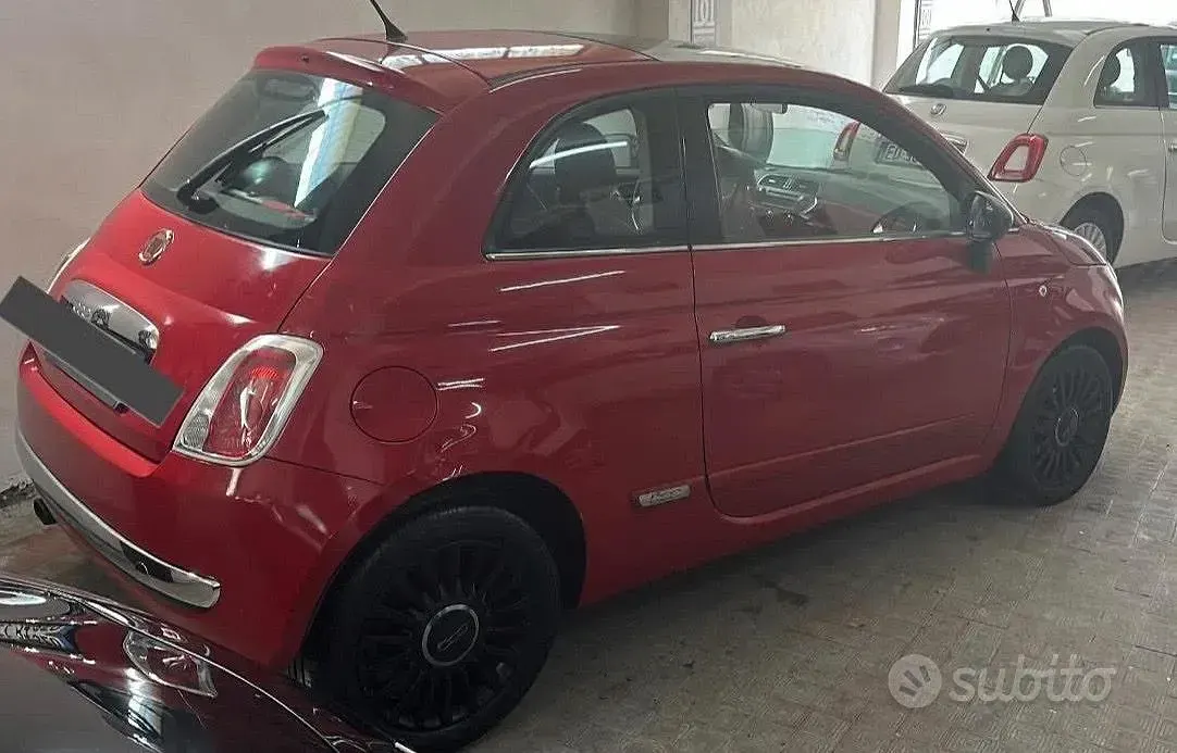 Usata Fiat 500 Lounge 69 CV (50 kW) 2011 Rosso Berlina