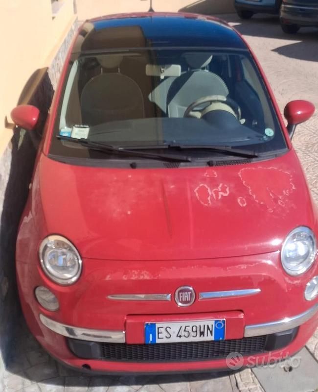 Usata Fiat 500 75 CV (55 kW) 2013 Rosso Berlina