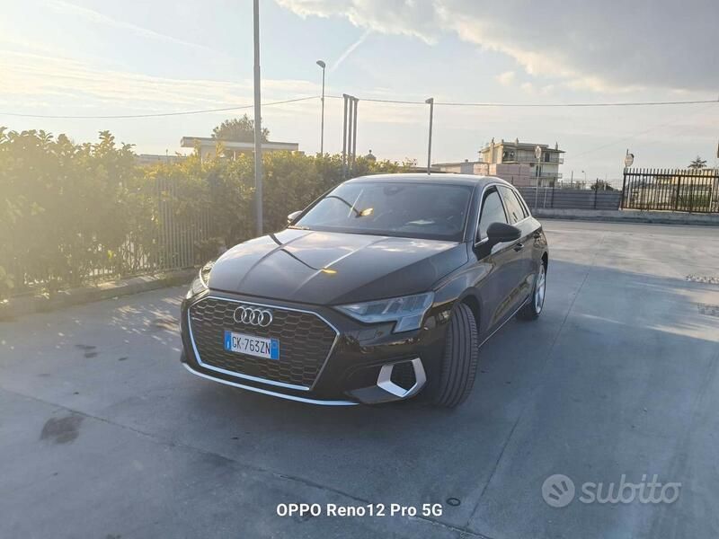 Usata Audi A3 Advanced 150 CV (110 kW) 2022 Nero Berlina