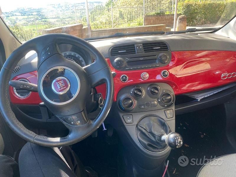 Usata Fiat 500 Lounge 69 CV (50 kW) 2010 Rosso Berlina