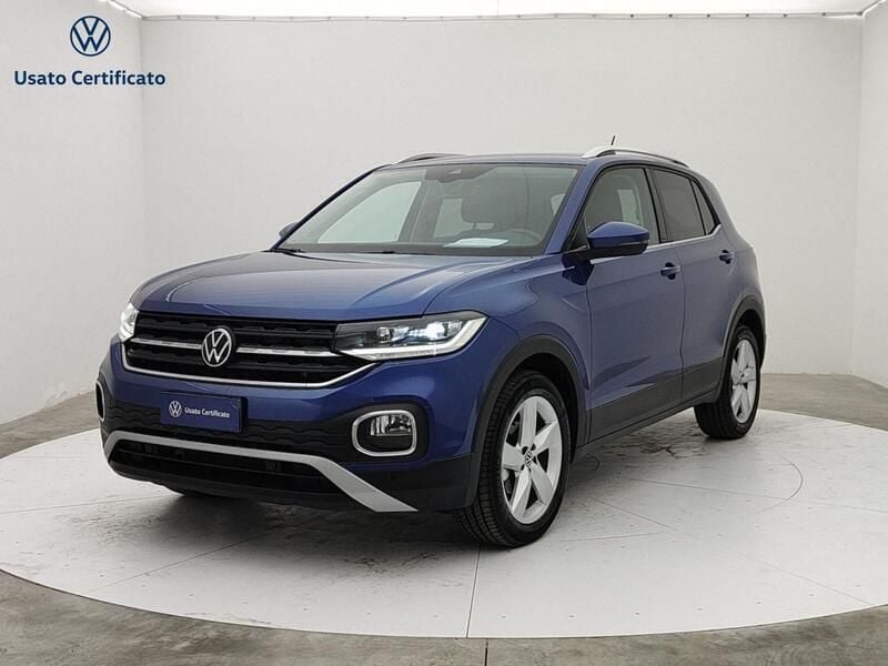 Usata VW T-Cross Advance 110 CV (80 kW) 2021 Blu SUV