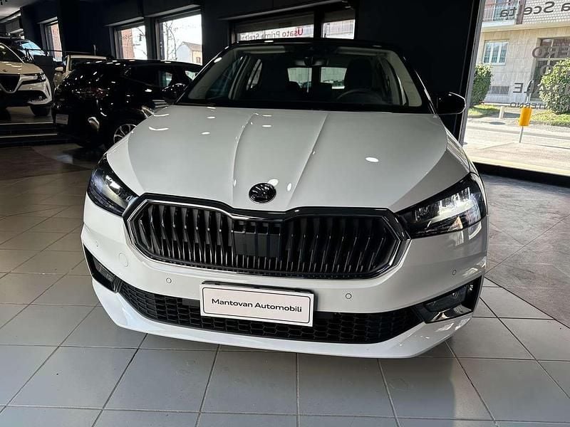 Nuova Skoda Fabia 95 CV (69 kW) 2025 Bianco luna  tetto nero Utilitaria