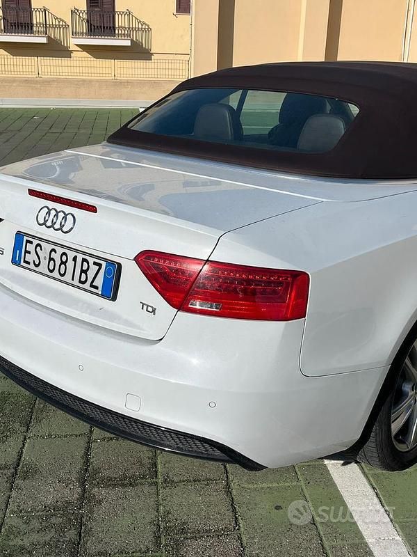 Usata Audi A5 Cabriolet 177 CV (130 kW) 2013 Bianco Cabrio